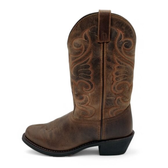 Laredo Women's Size 8 Distressed Tan  Bridget 11" R Toe Western Boots 51084 - Picture 4 of 16